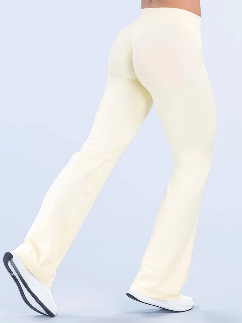 Pilates Yoga Outfit - HISTELLO Origin Flares Spor Fitness Geniş