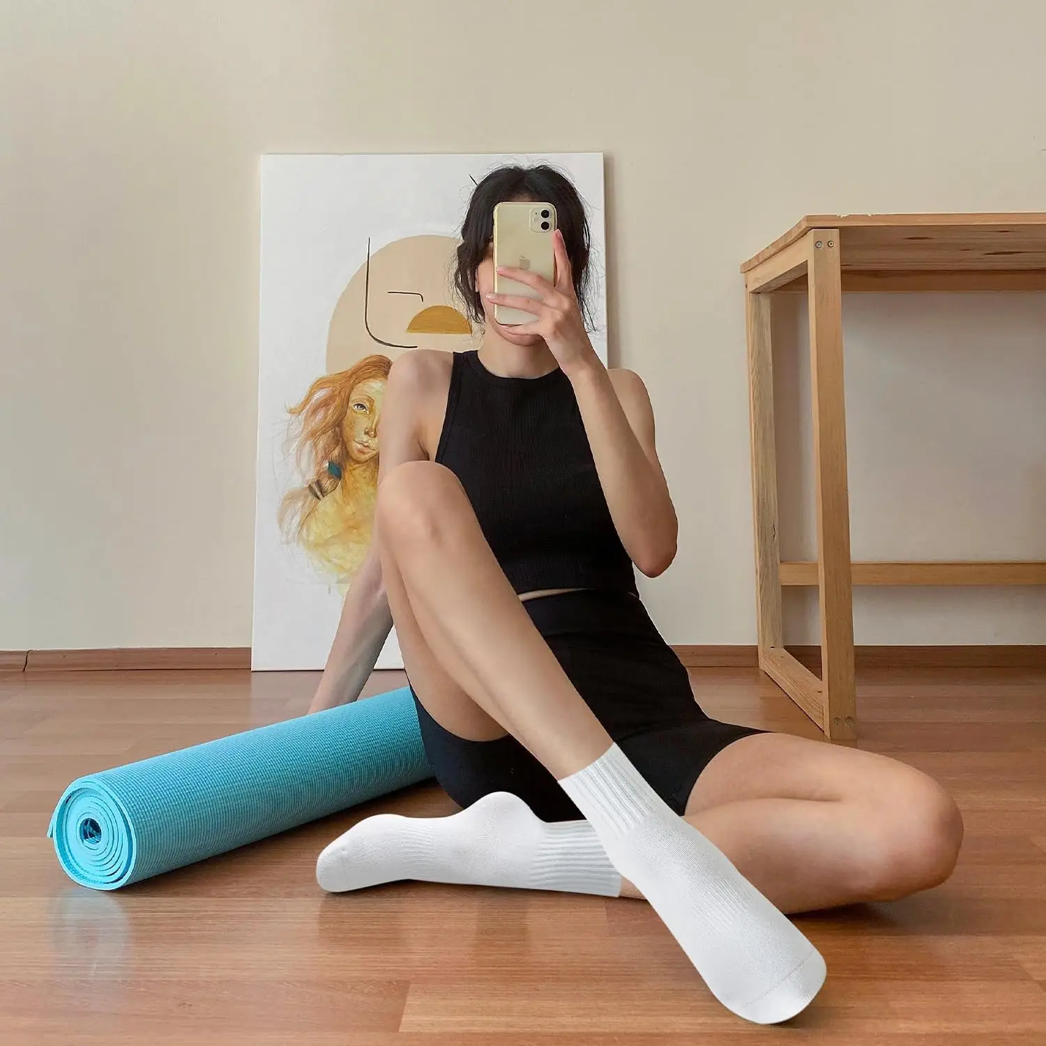 4 çift kadın yoga çorabı, düz  - Pilates & Yoga With Katja Youtube incelemesi ve fiyatı